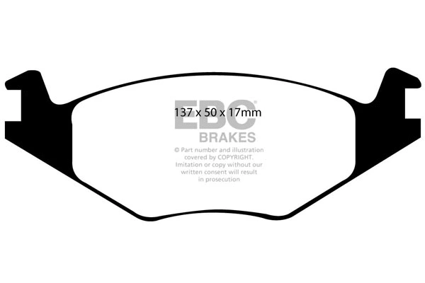 Kit de plaquettes de frein, frein à disque EBC Brakes DP21084