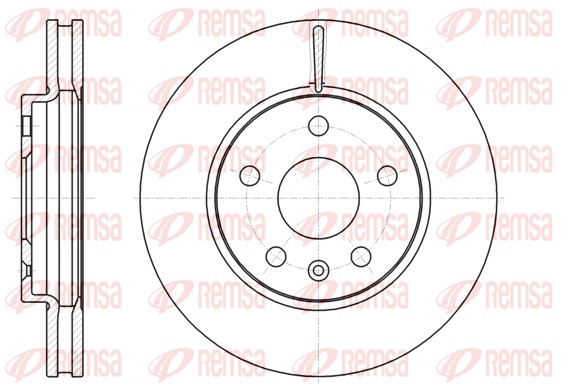 Disque de frein REMSA 61285.10