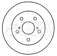 Disque de frein KEY PARTS KBD4666