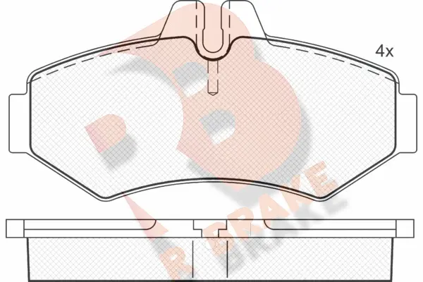Kit de plaquettes de frein, frein à disque R BRAKE RB1289