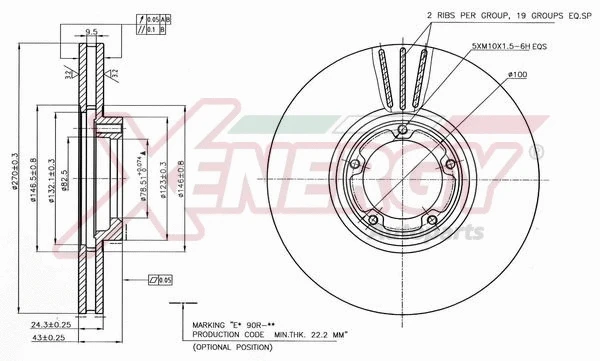 Disque de frein AP XENERGY X602762