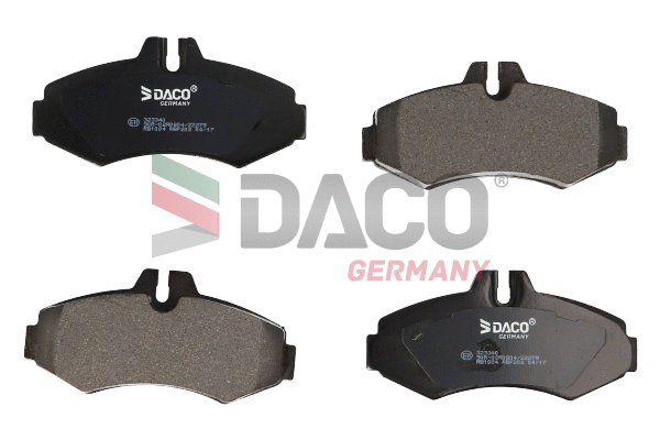 Kit de plaquettes de frein, frein à disque DACO Germany 323340