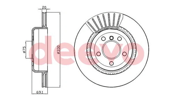 Disque de frein DEEVO BD10190