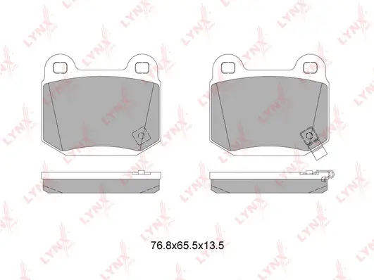 Kit de plaquettes de frein, frein à disque LYNXAUTO BD-7115