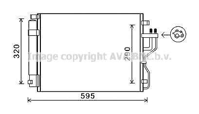 Condenseur, climatisation PRASCO KAA5151D