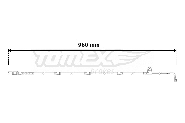 Contact d'avertissement, usure des plaquettes de frein TOMEX Brakes TX 30-61