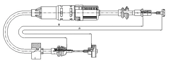 Tirette à câble, commande d'embrayage SONOVA CF00352