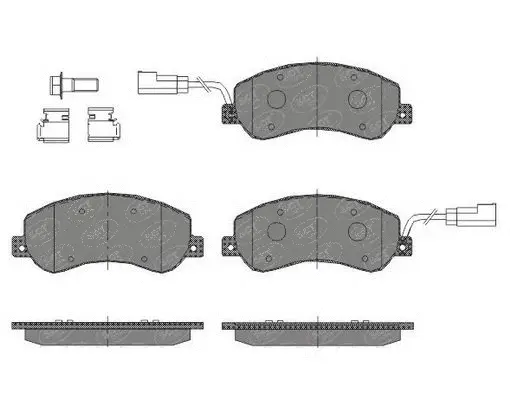 Kit de plaquettes de frein, frein à disque SCT - MANNOL SP 437 PR