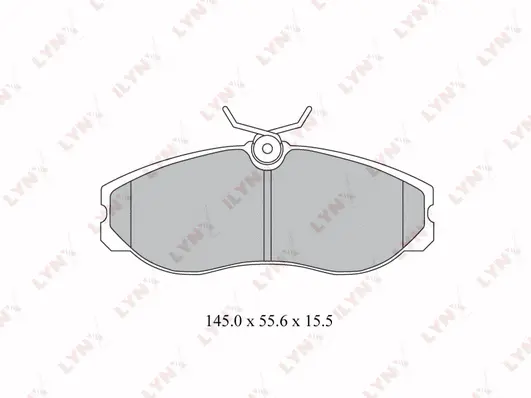 Kit de plaquettes de frein, frein à disque LYNXAUTO BD-3028