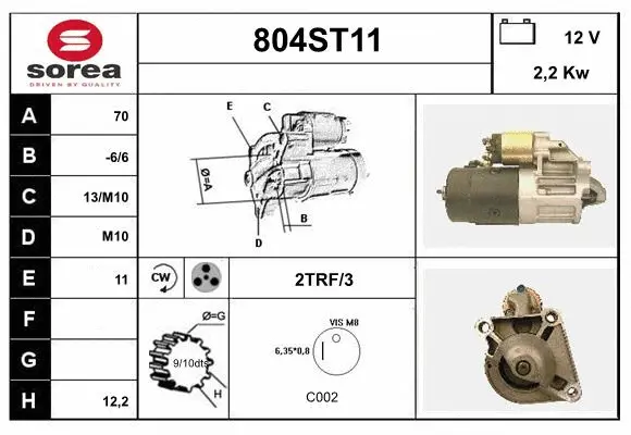 Démarreur STARTCAR 804ST11