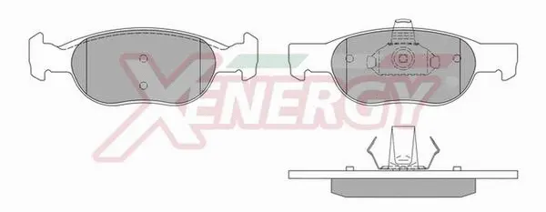 Kit de plaquettes de frein, frein à disque AP XENERGY X40572