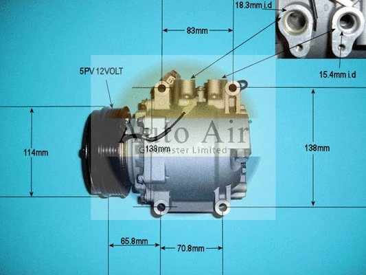 Compresseur, climatisation AUTO AIR GLOUCESTER 14-9747P