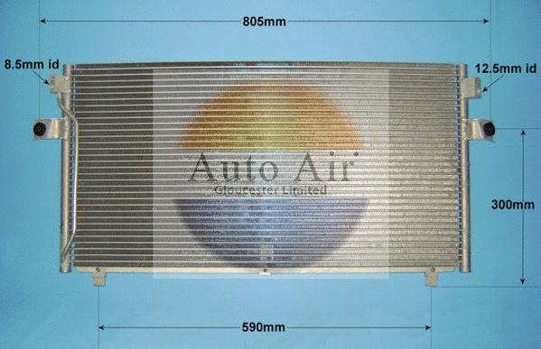 Condenseur, climatisation AUTO AIR GLOUCESTER 16-6206