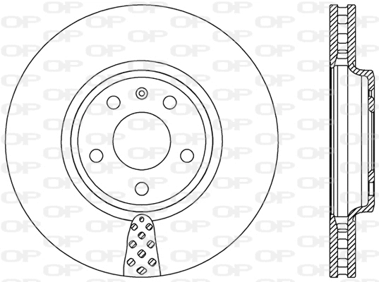 Disque de frein OPEN PARTS BDR2412.20