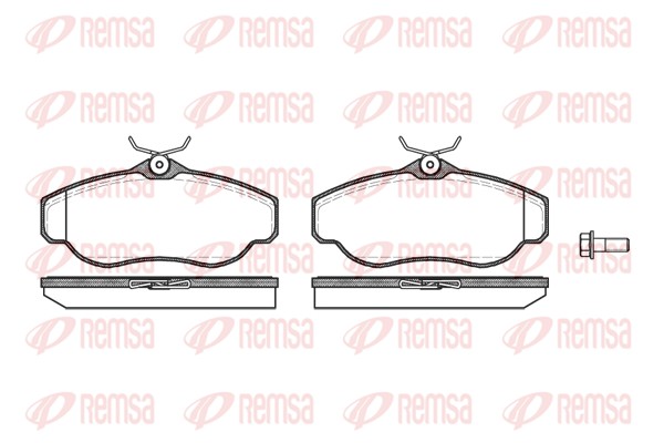 Kit de plaquettes de frein, frein à disque REMSA 0576.00