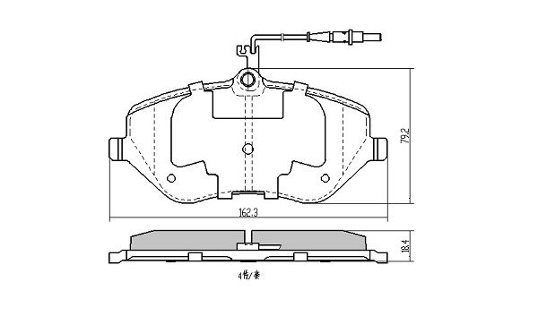 Kit de plaquettes de frein, frein à disque FREMAX FBP-1406