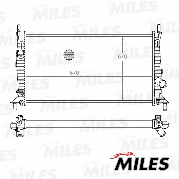 Radiateur, refroidissement du moteur MILES ACRM014