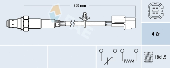 Sonde lambda FAE 77713