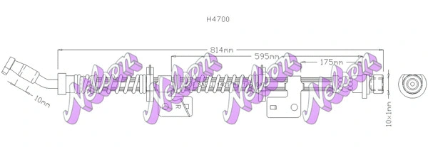 Flexible de frein KAWE H4700
