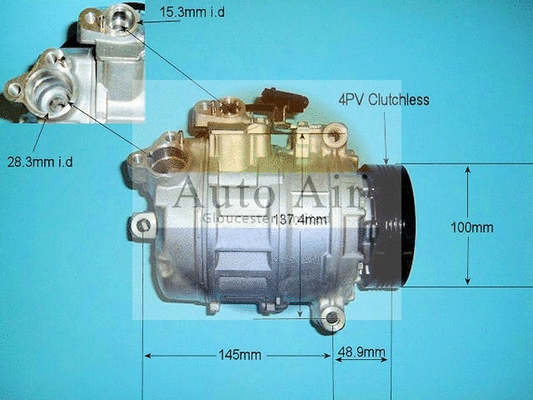 Compresseur, climatisation AUTO AIR GLOUCESTER 14-9650P