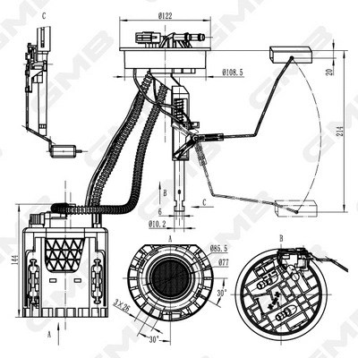 unité d'alimentation de carburant GMB GFPS-022A