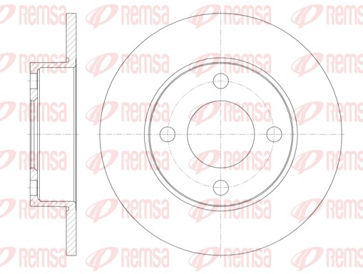 Disque de frein REMSA 6917.00