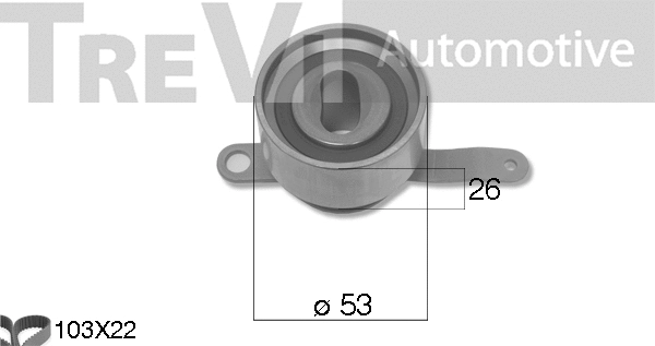 Kit de courroie crantée TREVI AUTOMOTIVE KD1488
