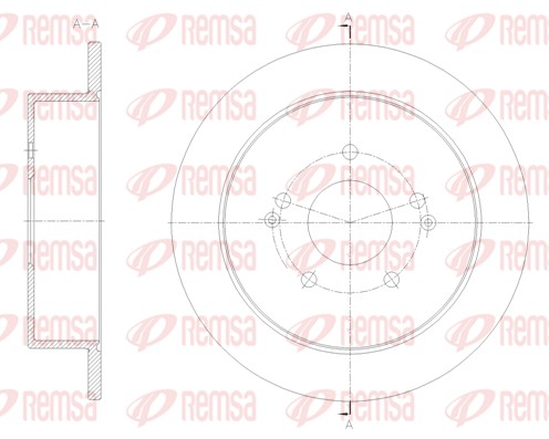 Disque de frein REMSA 62096.00