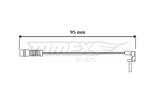 Contact d'avertissement, usure des plaquettes de frein TOMEX Brakes TX 30-06
