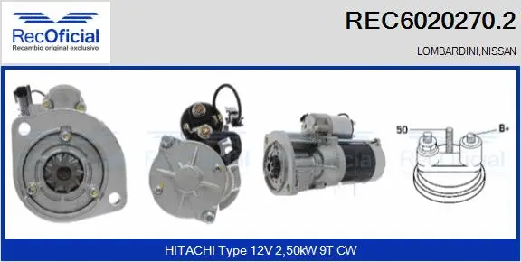 Démarreur RECOFICIAL REC6020270.2
