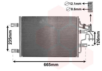 Condenseur, climatisation VAN WEZEL 37005394
