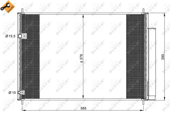 Condenseur, climatisation NRF 35839