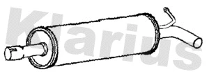 Silencieux central KLARIUS 221800