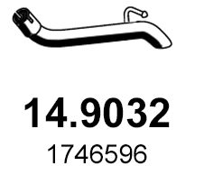 Tuyau d'échappement ASSO 14.9032