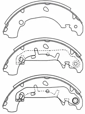 Jeu de mâchoires de frein SB BS25421