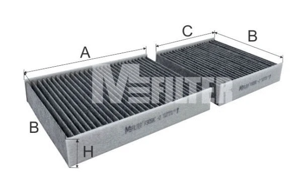 Filtre, air de l'habitacle MFILTER K 9058C-2