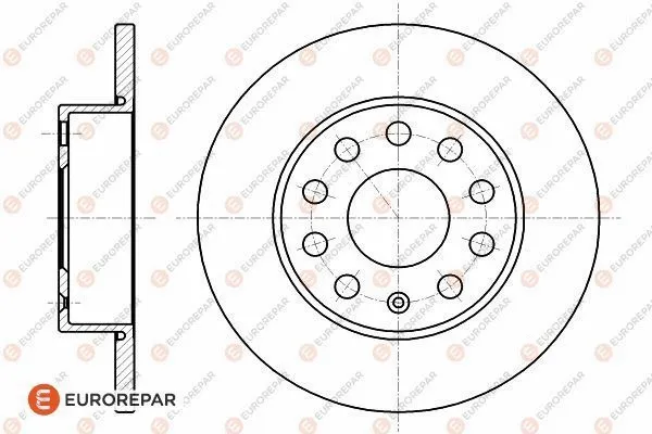 Disque de frein EUROREPAR 1618882080