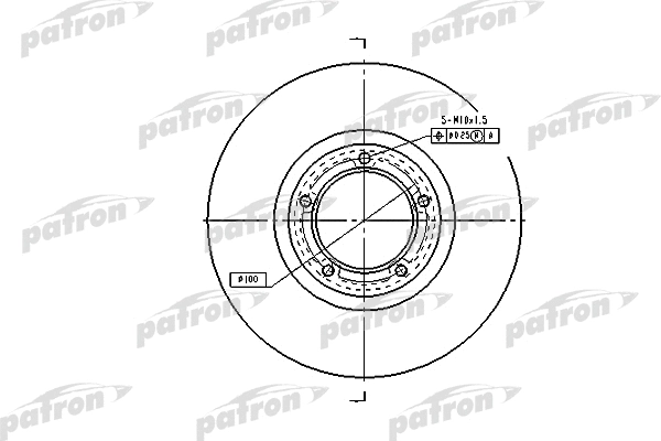 Disque de frein PATRON PBD1622