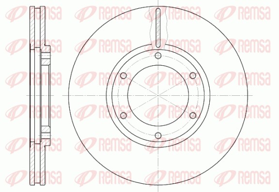 Disque de frein REMSA 61240.10