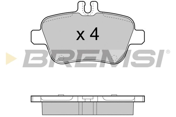 Kit de plaquettes de frein, frein à disque BREMSI BP3469
