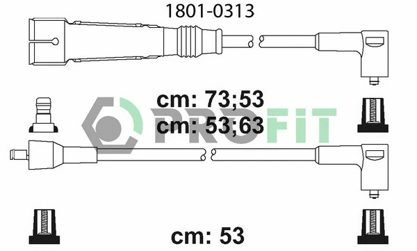 Kit de câbles d'allumage PROFIT 1801-0313