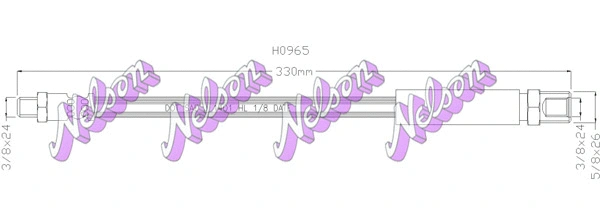 Flexible de frein KAWE H0965