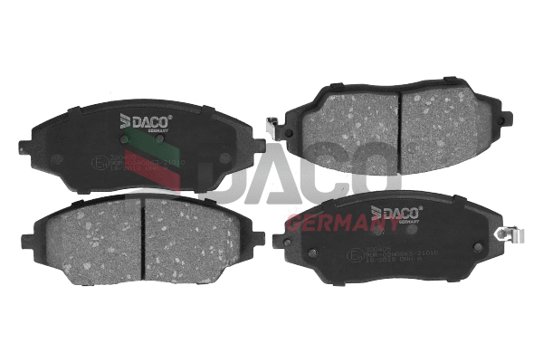 Kit de plaquettes de frein, frein à disque DACO Germany 320405