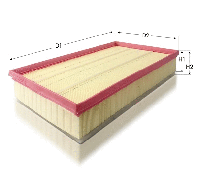 Filtre à air TECNECO FILTERS AR1687PMS