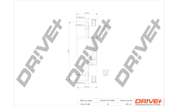 Filtre à carburant Dr!ve+ DP1110.13.0015