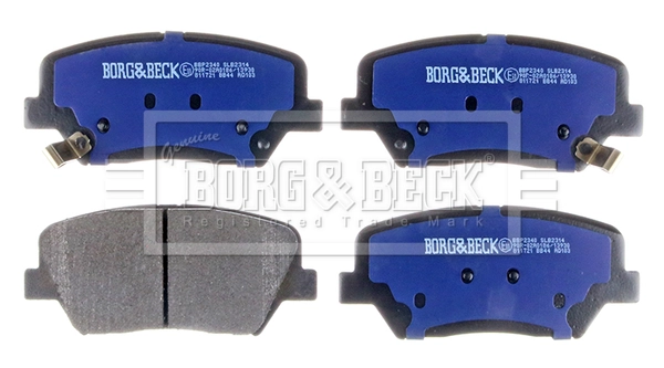Kit de plaquettes de frein, frein à disque BORG & BECK BBP2340