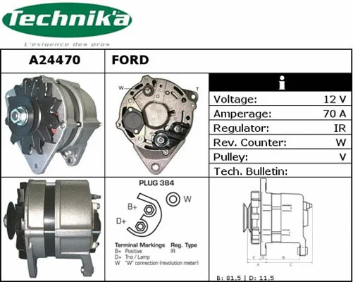 Alternateur Technika A24470