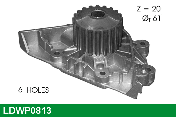 Pompe à eau, refroidissement du moteur LUCAS LDWP0813