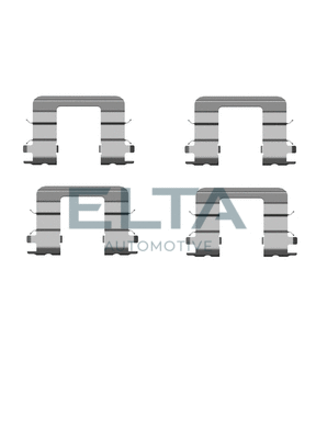 Kit d'accessoires, plaquette de frein à disque ELTA AUTOMOTIVE EA8689