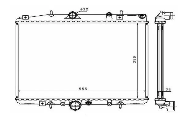 Radiateur, refroidissement du moteur ORDONEZ 2060289